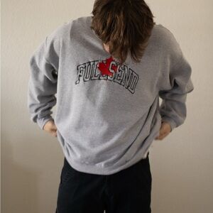 Grey Full Send crewneck sweatshirt
Nelk Boys